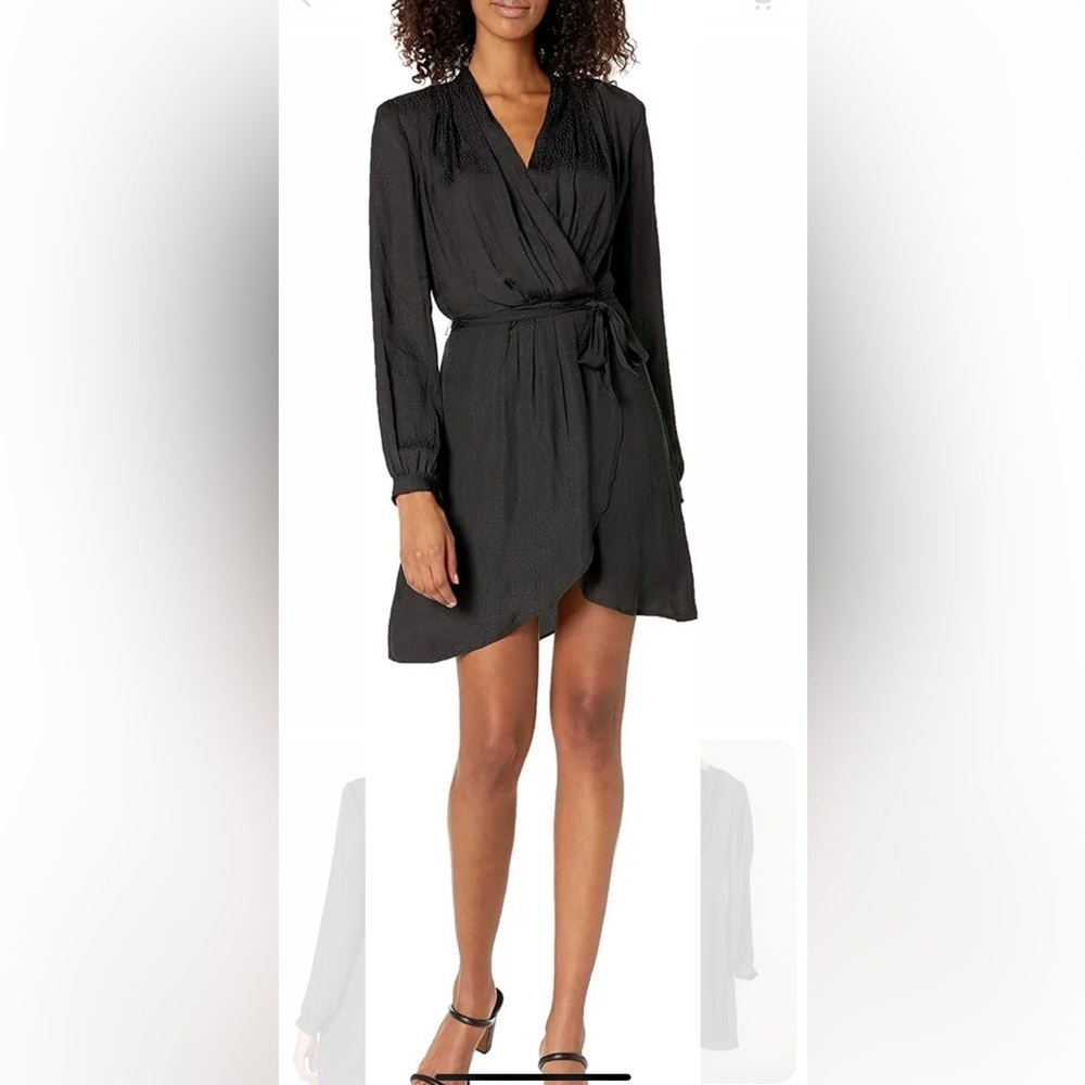 PAIGE Sevilla Faux Wrap V Neckline Dress 👗